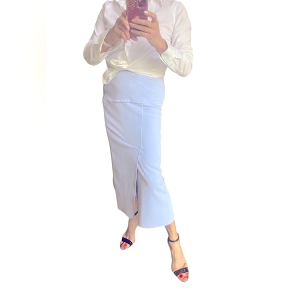 ROLAND MOURET Abrams crepe pencil skirt size 6 - Picture 2 of 15